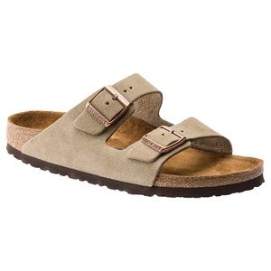 Birkenstock Men's Arizona 2 Strap Tan Suede Sandals